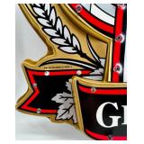 Pair of 1991 Old Milwaukee Genuine Draft Beer Signs (Lighting Components Missing)