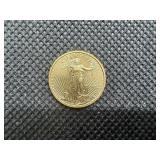 2022  $5.00 Gold Eagle (1/10 Ounce) of .999 Gold