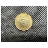 2022  $5.00 Gold Eagle (1/10 Ounce) of .999 Gold