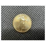 2022  $5.00 Gold Eagle (1/10 Ounce) of .999 Gold