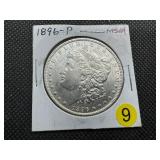 1896 Morgan Silver Dollar Marked MS64 When Purchased