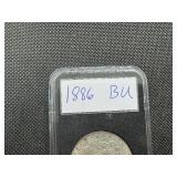 1886 Morgan Silver Dollar Marked BU When Purchased