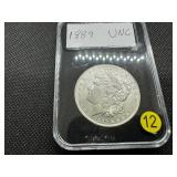 1889 Morgan Silver Dollar Marked UNC When Purchased