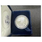 Better Date Beautiful 1994 Proof American Silver Eagle, Original Mint Case w/COA - PCGS Price Guide for a PF-69 is $130, PF-70 is $900