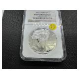 1997 Proof 1 Oz. Silver American Eagle NGC PF69 Ultra Cameo - NGC Price Guide is $135