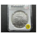 2004 1 Oz. Silver American Eagle NGC MS69 - NGC Price Guide is $65