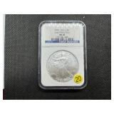 2007 1 Oz. Silver American Eagle NGC MS69  Early Releases