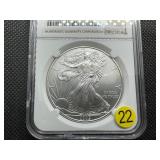 2009 1 Oz. Silver American Eagle NGC MS69