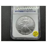 2010 1 Oz. Silver American Eagle NGC MS70  Early Releases - Perfect Grade!