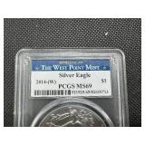 2014-W 1 Oz. Silver American Eagle PCGS MS69