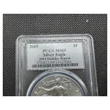 2015 1 Oz. Silver American Eagle PCGS MS69  2015 Holiday Season
