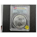 2018 1 Oz. Silver American Eagle PCGS MS69 First Strike