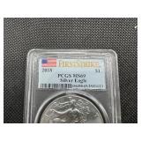 2018 1 Oz. Silver American Eagle PCGS MS69 First Strike