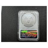 2020 1 Oz. Silver American Eagle NGC MS69 - NGC Price Guide is $70