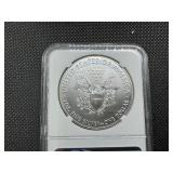 2020 1 Oz. Silver American Eagle NGC MS69 - NGC Price Guide is $70