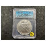 2021 1 Oz. Silver American Eagle ICG MS70 Emergency Issue - Perfect Grade! - PCGS Price Guide is $80