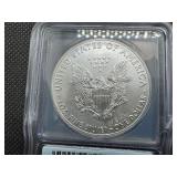 2021 1 Oz. Silver American Eagle ICG MS70 Emergency Issue - Perfect Grade! - PCGS Price Guide is $80
