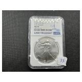 2021 Eagle Landing Type 2 1 Oz. Silver American Eagle NGC MS70  - Perfect Grade! - Early Releases