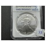 2021 Eagle Landing Type 2 1 Oz. Silver American Eagle NGC MS70  - Perfect Grade! - Early Releases