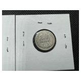 Two Seated Liberty Dimes - 1875 Marked XF and 1891 Marked G-4 - Greysheet Wholesale Value for Both is $36