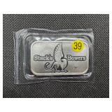 2023 BU Stacks & Bowers 1 Oz. Silver Bar