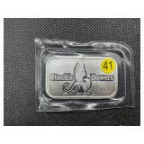 2023 BU Stacks & Bowers 1 Oz. Silver Bar