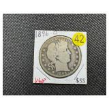 Key Date1896-O Barber Half Dollar Greysheet Wholesale Price for a G4 is $75!