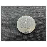 1989 BU Canadian 1 Oz. .9999 Silver Maple Leaf Coin
