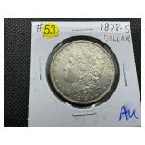 1878-S Morgan Silver Dollar Marked AU When Purchased