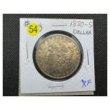 1880-S Morgan Silver Dollar Marked XF When Purchased
