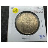 1880-S Morgan Silver Dollar Marked XF When Purchased