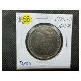 1882-O Morgan Silver Dollar - Toned