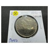 1882-O Morgan Silver Dollar - Toned