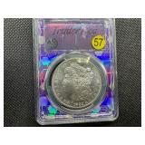 1882-S Morgan Silver Dollar PCGS MS64 Purple Trader Bea Holder- PCGS Price Guide is $125