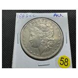 Semi Key Date 1883-CC Morgan Silver Dollar Marked AU When Purchased