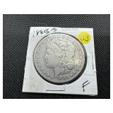 1885-S Morgan Silver Dollar Marked F When Purchased