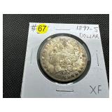 1897-S Morgan Silver Dollar Marked XF When Purchased