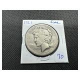 Key Date 1921 Peace Silver Dollar