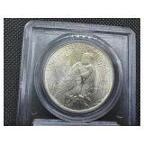 1924 Peace Silver Dollar PCGS MS63 - PCGS Price Guide is $80