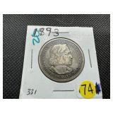 1893 Columbian Commem. Silver Half Dollar
