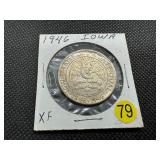 1946 Iowa Commem. Silver Half Dollar - Marked XF When Purchased -  Greysheet Wholesale Price for an XF40 is $65