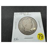 1898-O Silver Barber Half Dollar - Early Date!