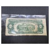 1953 Red Seal Two Dollar Bill