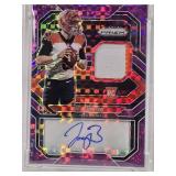 Joe Burrow Rookie 2020 Panini Prizm Purple Power Auto #1 - Numbered 42/49 - Cincinnati Bengals Football Card
