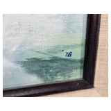 Vintage Framed Aviation Painting by Mel Brown featuring two P-47D Thunderbolt aircraft from the 61st Fighter Squadron, 56th Fighter Group of the 8th Air Force