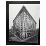Framed 1916 C.J. Hibbard Photograph of the Great Northern Building in St. Paul Railroad and Bank Building - Approx. 30 1/2" x 35 1/4"