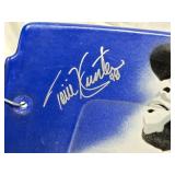 Torii Hunter Painting on Metrodome Seat Back with His Auto