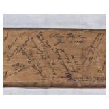 Vintage University of Michigan Signed Fraternity Paddle likely from the Phi Delta Kappa Fraternity from the Early 1930s