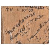 Vintage University of Michigan Signed Fraternity Paddle likely from the Phi Delta Kappa Fraternity from the Early 1930s