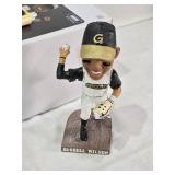 Lot of 3 Russell Wilson Bobblehead Figures including a Super Bowl Win Figure, Grizzlies and Dust Devils